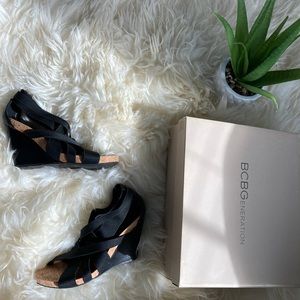 EUC BCBGeneration Wedge Sandals, 7